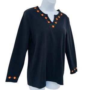 Design Originals Studio Treat 3/4 Sleeve Thick Knit Top Sz. L